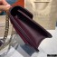 Bvlgari Serpenti Diamond Blast Shoulder Bag Velvet Burgundy