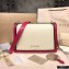 Bvlgari Serpenti Diamond Blast Shoulder Bag White/Fuchsia