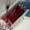 Bvlgari Serpenti Forever Top Handle Crossbody Bag 18cm with Charm Red/White