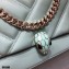 Bvlgari Serpenti Cabochon Shoulder Bag 22.5cm Pale Green