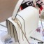 Bvlgari Serpenti Forever Top Handle Crossbody ‎Bag 20cm White