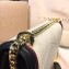 Bvlgari Serpenti Diamond Blast Shoulder Bag White/Black/Burgundy