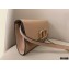 Valentino VSLING Grainy Calfskin Clutch Bag Nude with Shoulder Strap 2020