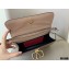 Valentino VSLING Grainy Calfskin Clutch Bag Nude with Shoulder Strap 2020