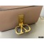 Valentino VSLING Grainy Calfskin Clutch Bag Nude with Shoulder Strap 2020