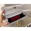 Valentino VSLING Grainy Calfskin Clutch Bag White with Shoulder Strap 2020