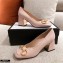 Gucci Mid-heel Pumps with Horsebit 643886 Nude 2020