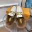 Tod's Kate Fur Slippers in leather White