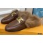 Tod's Kate Fur Slippers in leather Coffee