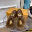 Tod's Kate Fur Slippers in leather Coffee