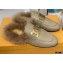 Tod's Kate Fur Slippers in leather Beige