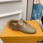 Tod's Kate Fur Slippers in leather Beige
