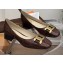 Tod's Heel 4.5cm Kate Pumps in leather with Chain Embossed Coffee