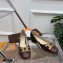 Tod's Heel 4.5cm Kate Pumps in leather with Chain Embossed Coffee