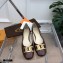 Tod's Heel 4.5cm Kate Pumps in leather with Chain Embossed Coffee
