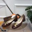 Tod's Heel 4.5cm Kate Pumps in leather with Chain Embossed Coffee