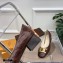 Tod's Heel 4.5cm Kate Pumps in leather with Chain Embossed Coffee
