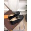Tod's Loafers in Brushed leather with Front Fringe Black