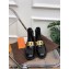 Tod's Kate Ankle Boots in leather with Chain Brushed Black