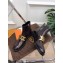 Tod's Kate Ankle Boots in leather with Chain Brushed Burgundy