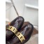 Tod's Kate Ankle Boots in leather with Chain Brushed Burgundy
