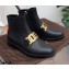 Tod's Kate Ankle Boots in leather with Chain Black