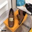 Tod's Heel 6cm Kate Pumps in leather with Chain Coffee
