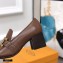 Tod's Heel 6cm Kate Pumps in leather with Chain Coffee