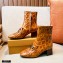 Tod's Kate Ankle Boots in leather with Chain Crocodile-printed Brown