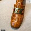 Tod's Kate Ankle Boots in leather with Chain Crocodile-printed Brown