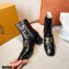 Tod's Kate Ankle Boots in leather with Chain Crocodile-printed Black
