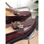 Tod's Loafers in Brushed leather with Front Fringe Burgundy