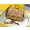 Fendi Nano Baguette Bag Charm Embossed FF Leather Apricot 2020