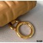 Fendi Nano Baguette Bag Charm Embossed FF Leather Apricot 2020