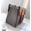 Fendi Flip Regular Medium Tote Bag Gray/Red