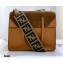 Fendi Flip Large Tote Bag Brown