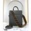 Fendi Flip Large Tote Bag Gray/Black