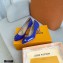 Louis Vuitton Heel 6.5cm Patent Leather Bow Knot Pumps Blue