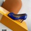 Louis Vuitton Heel 6.5cm Patent Leather Bow Knot Pumps Blue