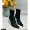 Balmain Heel 9.5cm Nicole Ankle Boots Suede Black 2020