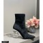 Balmain Heel 9.5cm Nicole Ankle Boots Suede Black 2020