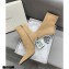 Balmain Heel 9.5cm Nicole Ankle Boots Suede Beige 2020