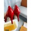 Louis Vuitton Heel 6.5cm Patent Leather Bow Pumps Red