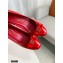 Louis Vuitton Heel 6.5cm Patent Leather Bow Pumps Red