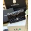 Chanel Original Quality Classic Flap Bag A01113 in Sheepskin Black with Silver Hardware