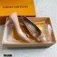 Louis Vuitton Heel 6.5cm Patent Leather Bow Pumps Apricot