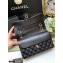 Chanel Original Quality Classic Flap Bag A01113 in Sheepskin Black with Silver Hardware