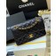 Chanel Original Quality Classic Flap Bag A01113 in Caviar Leather Black with Gold Hardware