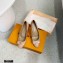 Louis Vuitton Heel 6.5cm Patent Leather Bow Pumps Apricot