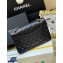 Chanel Original Quality Classic Flap Bag A01113 in Caviar Leather Black with Silver Hardware